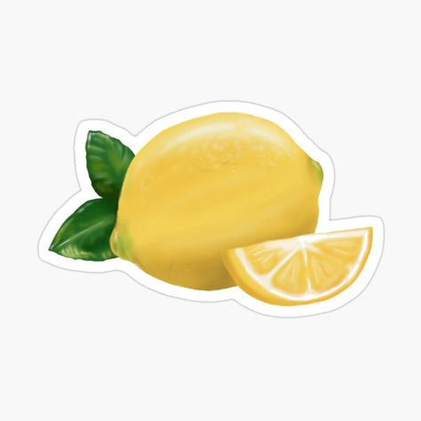 Lemon Sticker, Cake Sticker, Star Wars Birthday, Hydroflask Stickers, Lemon Cake, Vintage Cake, Birthday Cards, Lemon, Cake