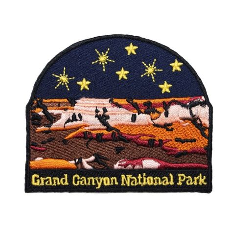 National Park Patches, National Park Travel, Travel Patches, National Parks Usa, Cool Patches, National Parks Trip, Grand Canyon National Park, Iron On Applique, Travel Souvenirs