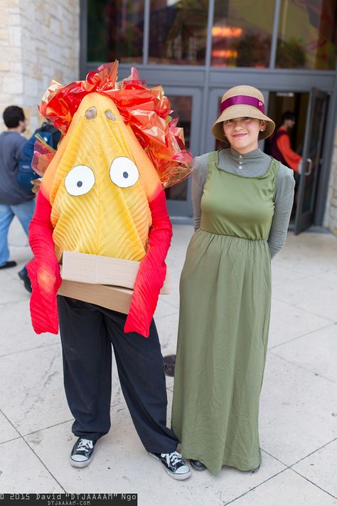 Howl And Sophie Costume, Calcifer Costume, Calcifer And Sophie, Calcifer Cosplay, Howl's Moving Castle Calcifer, Dream Cosplay, Sophie Hatter, Pirate Princess, Howl And Sophie