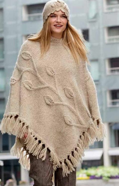 Knitted Ponchos, Knitting Poncho, Poncho Design, Cape Scarf, Shrug Pattern, Stylish Crochet, Poncho Shawl, Knit Poncho, Cardigan Sweaters