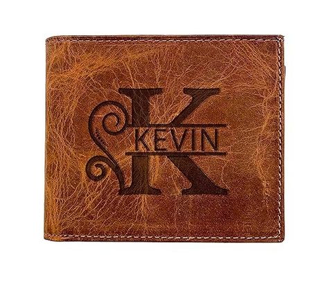 Amazon.com: Personalized Wallet for Men, Custom Wallets for Men, Birthday Gifts for Men, Customized Monogram Wallet for Men, Son, Grandpa, and Boyfriend, Wedding, Anniversary, Graduate : Handmade Products Men Birthday Gifts, Custom Wallets, Meaningful Sentences, Birthday Gifts For Men, Personalized Leather Wallet, Fun Wallets, Wallets For Men, Men Birthday, Wallet For Men