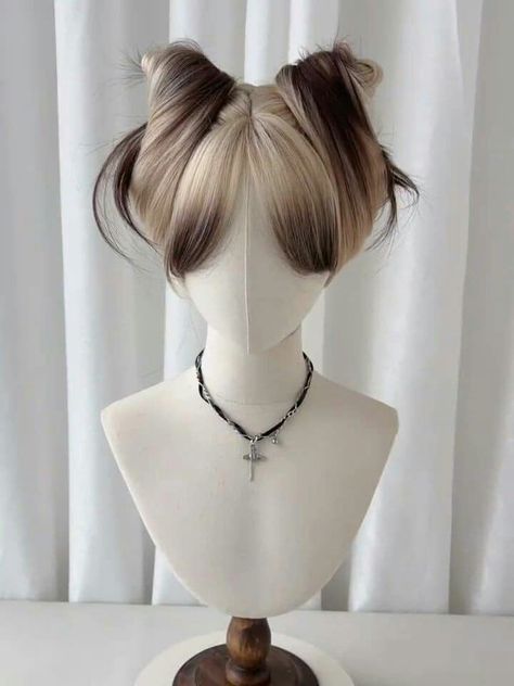 Basic Hairstyles, Kawaii Wigs, Hair Up Styles, Fancy Hairstyles, Anime Hair, Hair Reference, Cut My Hair, Hair Inspo Color, Dream Hair