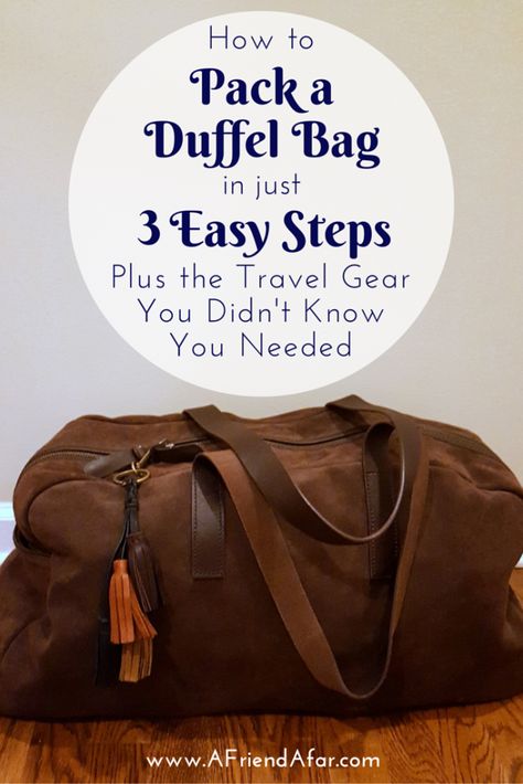 How to Pack a Duffel Bag Bags On Amazon, Sneakers To Work, Suede Outfit, How To Clean Suede, Suitcase Packing, Pack Your Bags, Duffle Bag Travel, Travel Duffel, Duffel Bags