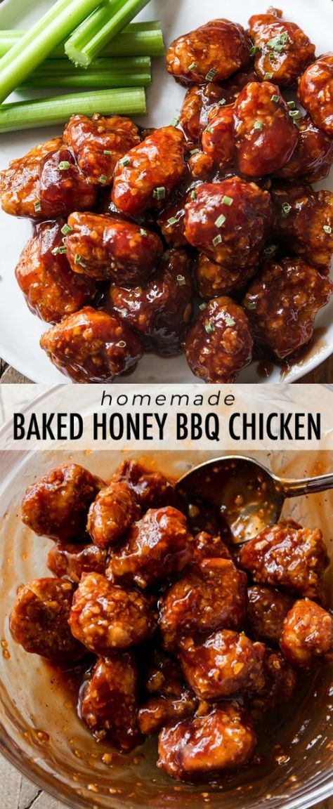 Bbq Popcorn Chicken, Bbq Popcorn, Saucy Chicken, Chicken Poppers, Honey Bbq Chicken, Boiled Food, Bbq Chicken Recipes, Honey Bbq, Popcorn Chicken