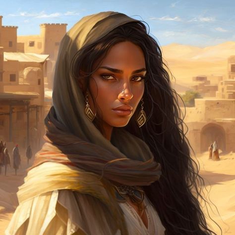 Middle Eastern Fantasy Art, Medieval Portraits, Characters Female, Illusion Paintings, Carpet Ideas, Writing Things, Heroic Fantasy, Bible Characters, Female Character Inspiration