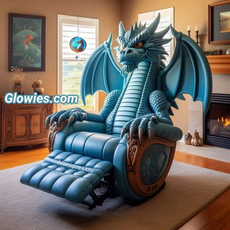 Dragon Chair, Crazy Furniture, Unusual Houses, Dragon Quotes, Monique Lula, Gothic Decor Bedroom, Barn House Interior, Dragon Stuff, Amazing Bedroom Designs