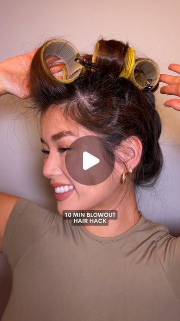 Alxandra on Instagram: "the results were giving…just walked out of salon 😭😮‍💨   ✨PRODUCTS✨ @sharperimageofficial airflow styler (you can also use a 1-1.5 inch curling iron and I found the results are super similar) velcro rollers are from Amazon @colorwowhair style on steroids hairspray  thank you to @karlymarcy for showing me the inspo! 🫶🏻 ib: @lemonsandlucy" Hair Rollers Results, 2 Inch Curling Iron Hairstyles, How To Use Velcro Rollers, Velcro Rollers Tutorial, Velcro Rollers, Dry Bar, Hair Salons, Hair Rollers, Tattoo Machine