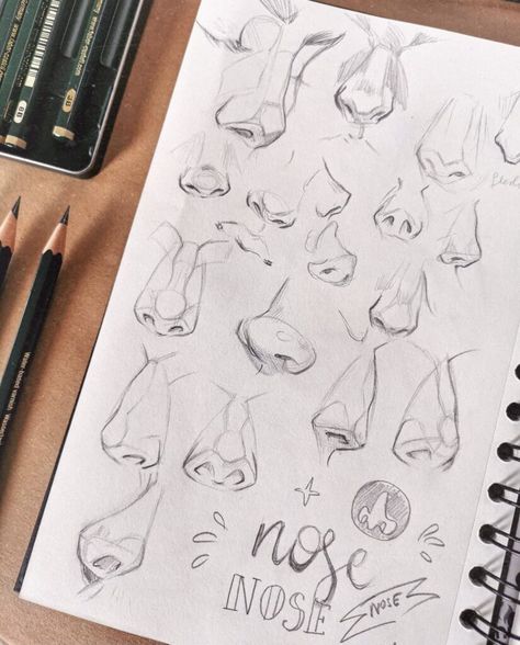 Nose Proportions Drawing, Drawing Reference Nose, Nose Drawing Step By Step, Nose Sketching, Nose Drawing Reference, Nose Drawing Tutorial, Nose Sketch, Face Proportions Drawing, Sketch Nose