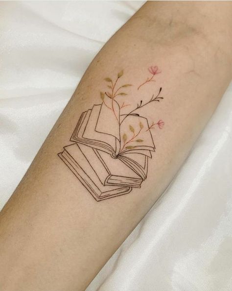 Rate This Tattoo ideas From ⭐1~10. SAVE & FOLLOW i will update everyweek. Literature Tattoos, Bookish Tattoos, Self Love Tattoo, Tattoos For Lovers, Petite Tattoos, Cute Tiny Tattoos, Famous Artwork, Book Tattoo, Girly Tattoos