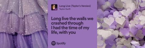 Taylor Swift Purple Header, Taylor Swift Lyrics Header, Purple Header Twitter, Twitter Header Pictures, Twitter Banner, Header Pictures, Speak Now, Taylor Swift Lyrics, Live Taylor