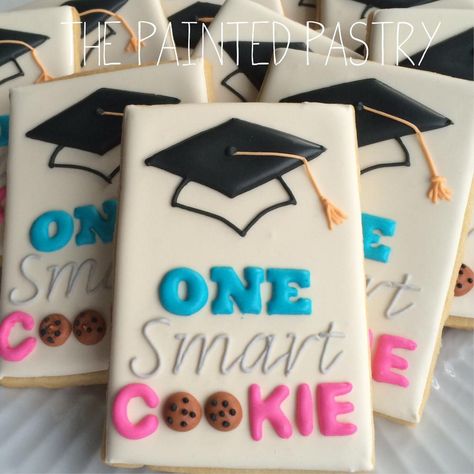 Cake Paris, Graduation Food, Graduation Desserts, Cookie Connection, One Smart Cookie, Graduation Cookies, Graduation Caps, Smart Cookie, Kindergarten Graduation