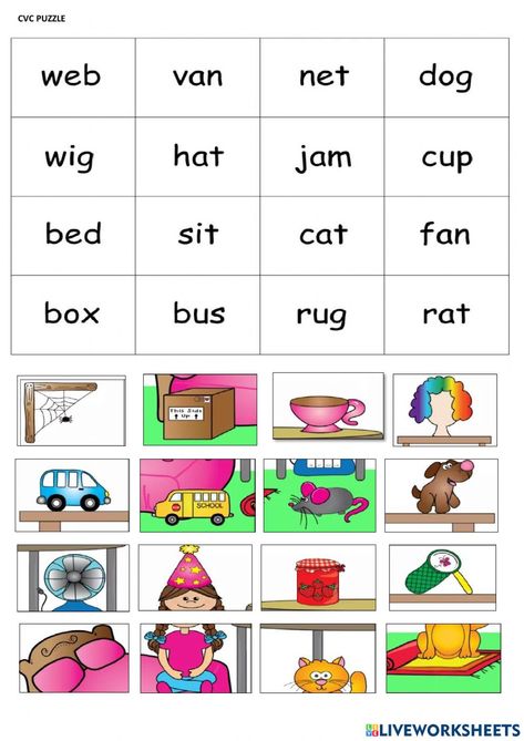 Cvc Word Search, What Are Cvc Words, What Is Cvc Words, Read And Match Cvc Words, Cvc Words Worksheets With Pictures, Cvc Words Picture Cards, Cvc Words With Pictures, Phonics Cvc Words, Phonics Assessments