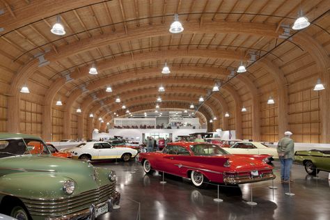 Gallery of LeMay Museum / LARGE Architecture - 12 Antique Cars For Sale, Museums In Nyc, Museum Interior, Australian Grand Prix, Chrysler Cars, Garage House Plans, Timber Structure, Car Museum, Museum Architecture