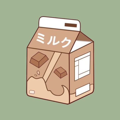 Anime Milk Carton, Cute Milk Carton Drawing, Kawaii Milk Carton Drawing, Kawaii Chocolate Milk, Cute Milk Sticker, Milk Drawing, Hicks Und Astrid, Stickers Kawaii, Food Doodles