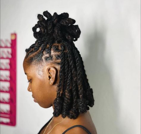 Twisted Locs, Dreadlock Style, Love Lock, Locs Hairstyles, Loc Styles, Winter Hairstyles, Dream Hair, Half Up Half Down, Half Up