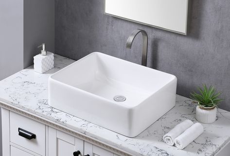 Wall mounted bathroom sinks