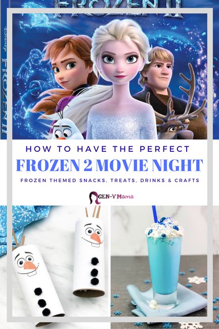 #Frozen2 themed snacks, sweets, drinks and crafts! #disney #movies Disney Themed Movie Night, Disney Movie Night Food, Disney Movie Night Dinner, Themed Snacks, Movie Night Dinner, Movie Night Theme, Disney Inspired Food, Movie Night For Kids, Movie Night Food