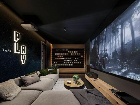 Amazing-Home-Theater-Designs Home Theater Room Design, Theater Room Design, Home Cinema Room, Sala Tv, At Home Movie Theater, Home Theater Rooms, Home Theater Design, Theatre Design, Theatre Room