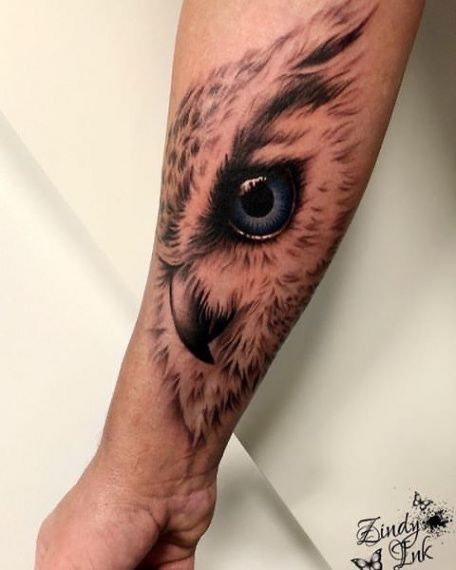 Owl Tattoo For Women, White Owl Tattoo, Owl Forearm Tattoo, Owl Eye Tattoo, Realistic Owl Tattoo, Owl Tattoo Sleeve, Owl Tattoo Small, Owl Tattoo Drawings, Realistisches Tattoo