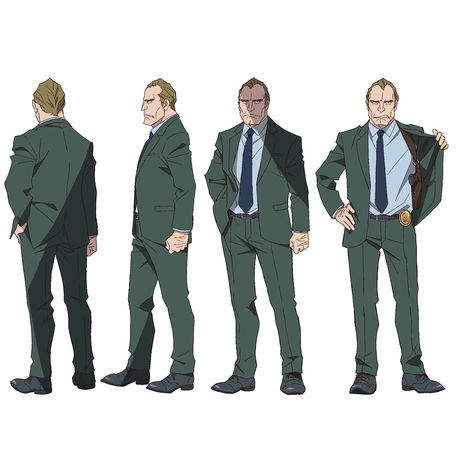 Cop Character Design, Old Man Character Design, Character Reference Sheet, Character Turnaround, Spoke Art, Drawing Expressions, Man Character, King Of Fighters, Cool Poses