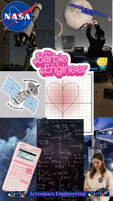 My dream career and inspiration for me to continue. Let’s go women in STEM 🌌🚀💫 Engeenering Aesthetic Girl, Aerospace Engineering Aesthetic Women, Engineer Girl Aesthetic, Engeenering Aesthetic, Aerospace Engineering Aesthetic, Material Science Engineering, Women In Stem Aesthetic, Engineering Women, Women In Engineering