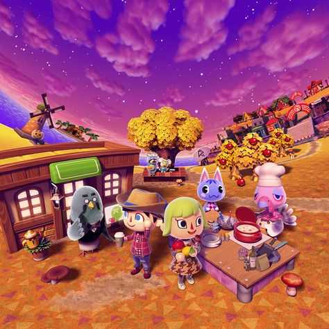 Animal Crossing Autumn, Animal Crossing Online, Animal Crossing Movie, Autumn Animals, Leaf Animals, Animal Crossing New Leaf, Animal Crossing Pocket Camp, Movie Posters Design, New Animal Crossing