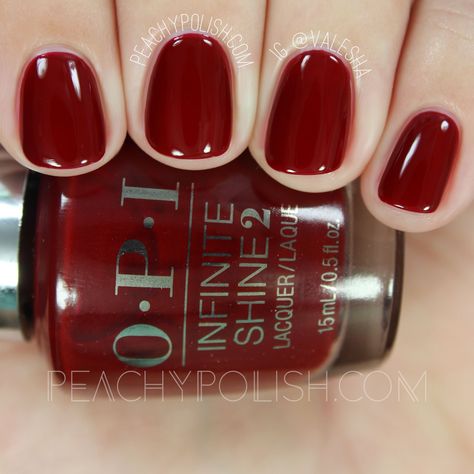 Nails Polish Colors, Nail Polish Colors Winter, Winter Nail Polish, Opi Nail Colors, Breakfast At Tiffany's, Red Nail Polish, Nails Polish, Red Nail, Polish Colors