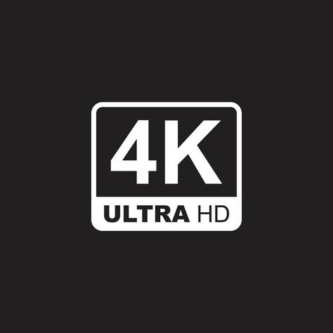 eps10 white vector 4K Ultra or UHD 2160p icon isolated on black background. High definition 4K resolution symbol in a simple flat trendy modern style for your website design, logo, and mobile app 8k Wallpaper For Mobile Black Anime, 4k Ultra Hd Logo, Hd Gaming Logo, Poem Aesthetic, 4k Logo, Simple Background Images, Logo Background, Cute Couple Poses, Simple Background