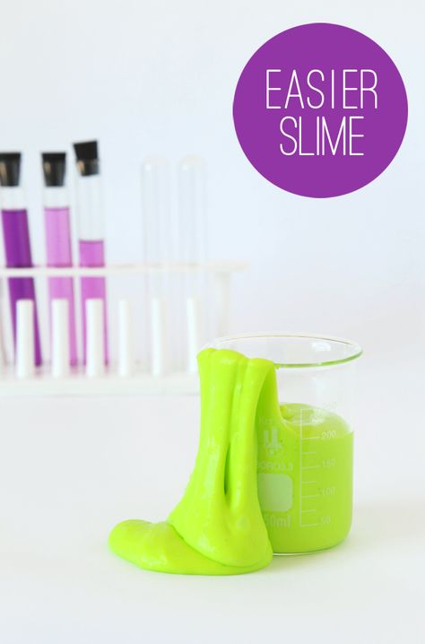 Easier Slime Recipe Recipe For Slime, Scientist Birthday Party, Mad Scientist Birthday, Liquid Starch, Mad Science Party, Scientist Birthday, Mad Scientist Party, Scientist Party, Easy Slime Recipe