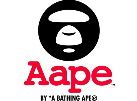 Aape Logo by A Bathing Ape Aape Logo, Monkey Logo, Young Mens Fashion, Bathing Ape, A Bathing Ape, Monkeys, Logo Branding, Brand Logo, Street Art