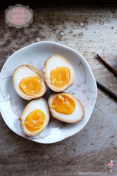 Tamago Egg Recipe, Boiled Eggs Recipes Breakfast, Shoyu Tamago, Tamago Recipe, Boiled Eggs Recipes, Soy Sauce Egg, Thai Basil Pork, Onsen Tamago, Marinated Eggs