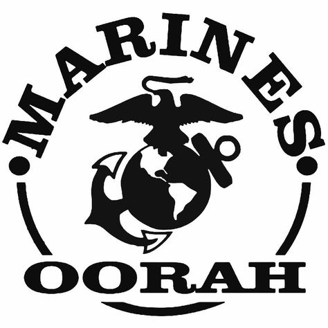 Oorah Marines, Marine Corps Emblem, Vinyl Decals Car, Marines Logo, Cap Rack, Military Logo, Cap Display, Marine Mom, Cricut Expression