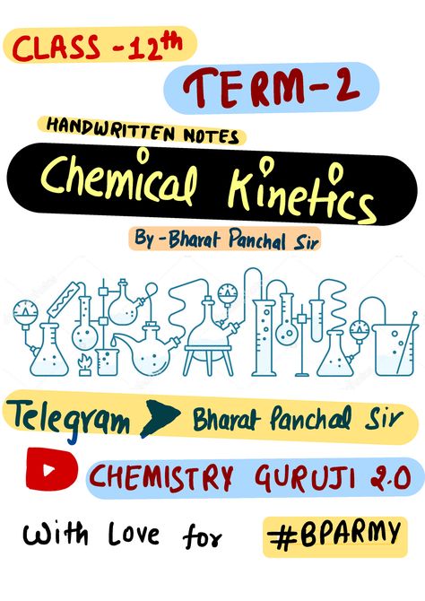 Chemical Kinetics, High School Books, Lectures Notes, Handwritten Notes, Any Book, Computer Science, Handwriting, Chemistry, With Love