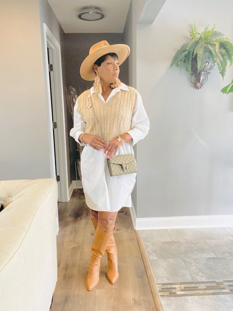 Island Outfits Vacations, Hat Outfits Black Women, Boho Hat Outfit, Jw Outfits, Shirt Dress Fall, Fabulous 50, Hat Outfits, Dress Tips, Island Outfit