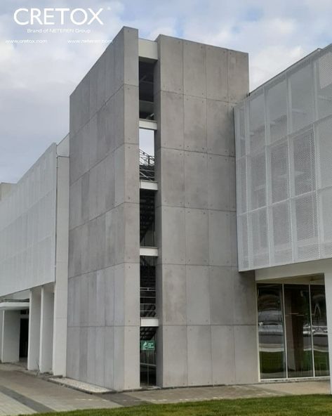 Concrete Sheet Wall, Concrete High Rise Building, Concrete Building Facade, Concrete Masonry Unit Architecture, Concrete Panels Facade, Exterior Concrete Wall Finishes, Concrete Cladding Exterior, Concrete Facade Design, Metal Facade Architecture