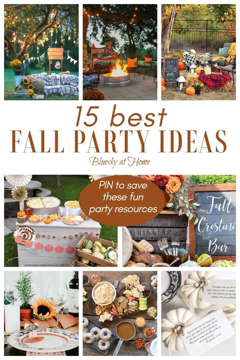 Fall Outdoor Dinner Party Ideas, Carving Pumpkins Party Ideas, Fall Garden Birthday Party, Old Fashioned Fall Festival, Fall Garden Theme Party, Fall Pumpkin Carving Party, Autumn Party Ideas Decor, Hosting Fall Party, Fall Soiree Party Ideas