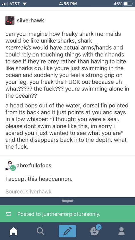 Tumblr Fantasy Posts, Shark Mermaid Art, Mermaid Headcanon Tumblr, Mermaid Tumblr Posts, Mermaid Writing Ideas, Mermaids Tumblr, Mermaid Worldbuilding, Mermaid Headcanon, Mermaid Writing Prompt