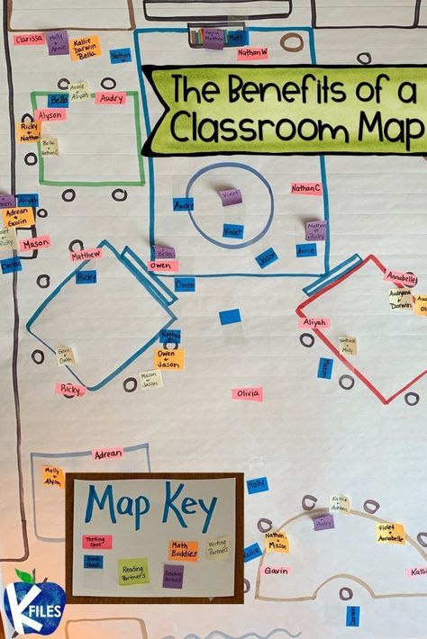 Creating a classroom map is a great tool to help manage classroom procedures throughout the day. I’m sure that your students buddy up during workshops, math and have independent reading book nooks. Use this classroom management strategy in order to avoid any confusion, and debates as to whose spot is whose. You know the struggle! When this happens, send your students to the classroom map and voila...problem solved! #firstgrade Teaching Maps, Classroom Map, Classroom Organization Elementary, Read To Self, Classroom Procedures, First Grade Activities, Classroom Management Strategies, Social Studies Resources, Independent Reading