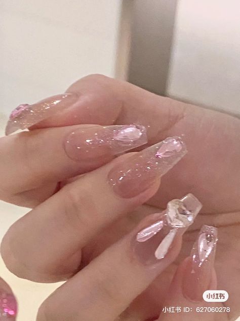 Douyin Nails, Coquette Nails, Bunny Nails, Asian Nails, Blush Nails, Pretty Gel Nails, Really Cute Nails, Soft Nails, Nail Swag