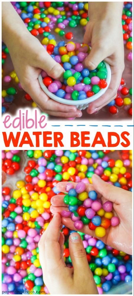 Edible Water Beads, Edible Sensory Play, Toddler Sensory, Sensory Table, Safe Water, Kids Sensory, Water Beads, Homemade Bath Products, Toddler Play