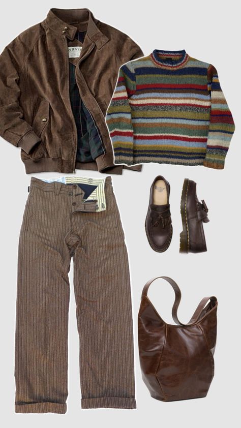 #outfitinspo #vintage #vibes #fyp #fypshuffle London Outfit, Guys Clothing Styles, Mens Outfit Inspiration, Streetwear Aesthetic, Casual Style Outfits, Lookbook Outfits, College Outfits, Retro Outfits, Vintage Vibes