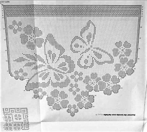 Cincin Diy, Háčkované Lemy, Crochet Curtain Pattern, Annie's Crochet, Fillet Crochet Patterns, Crochet Placemat Patterns, Bead Loom Designs, Filet Crochet Charts, Crochet Bedspread Pattern