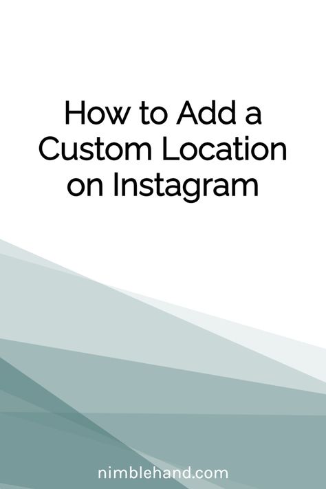 How to Add a Custom Location on Instagram Add Location Instagram Ideas, Cute Instagram Locations Tag, Instagram Locations, Using Instagram, Facebook App, Running A Business, Instagram Tags, Social Media Tips, A Business