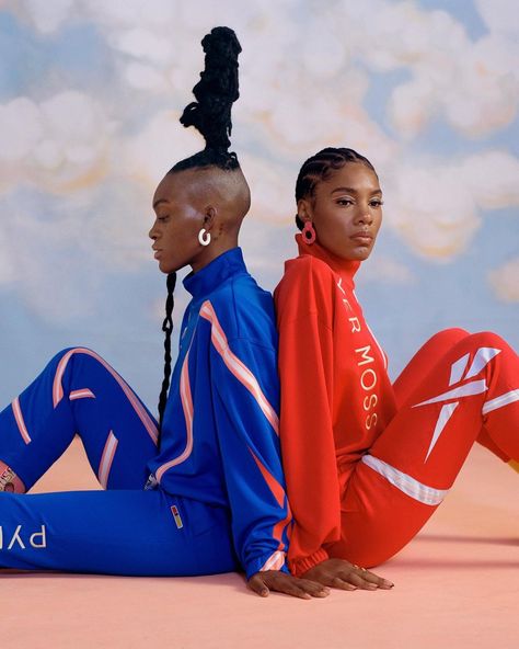 Micaiah Carter on Instagram: “@pyermoss for @reebok styling @sakinahsela @bibbygregory hair direction @jawaraw makeup @raisaflowers set @natalienareau film…” Micaiah Carter, Sport Editorial, Pyer Moss, Summer Campaign, Moving Image, Sport Fashion, Sneaker Head, Color Combos, Editorial Fashion