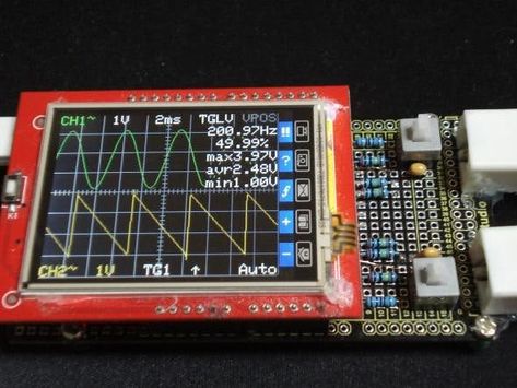 Arduino LCD touch shield dual channel oscilloscope - Hackster.io Arduino Lcd, Raspberry Pi Projects, Pi Projects, Screen Icon, Touch Panel, Display Screen, Raspberry Pi, Sd Card, Arduino