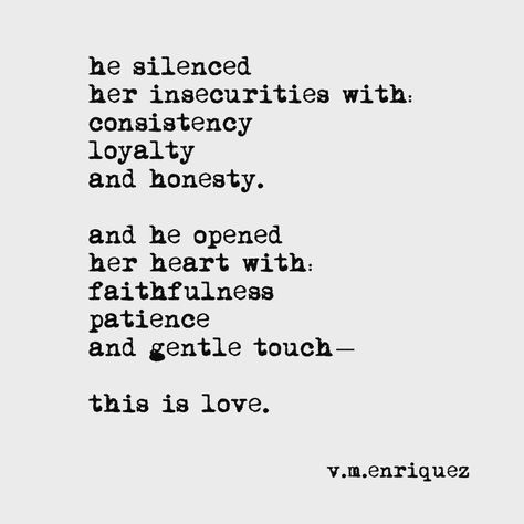 @v.m.enriquez on Instagram: “~ his love he silenced her insecurities with: consistency loyalty and honesty. and he opened her heart with: faithfulness patience and…” Transparency Quotes, Scripture About Honesty, Quotes On Truth And Honesty, Quotes On Honesty, Honesty And Transparency Quotes, Honesty Is Expensive Quotes, Prayers Of Encouragement, This Is Love, Words Of Encouragement