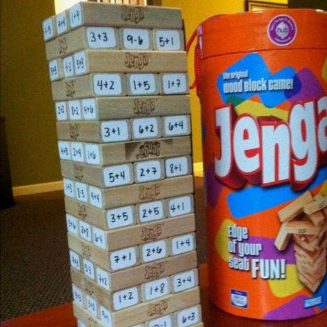 Math Jenga, Math Olympics, Family Math Night, Math Night, Play Math, Morning Tubs, Maths Ideas, Math Organization, Math Problem