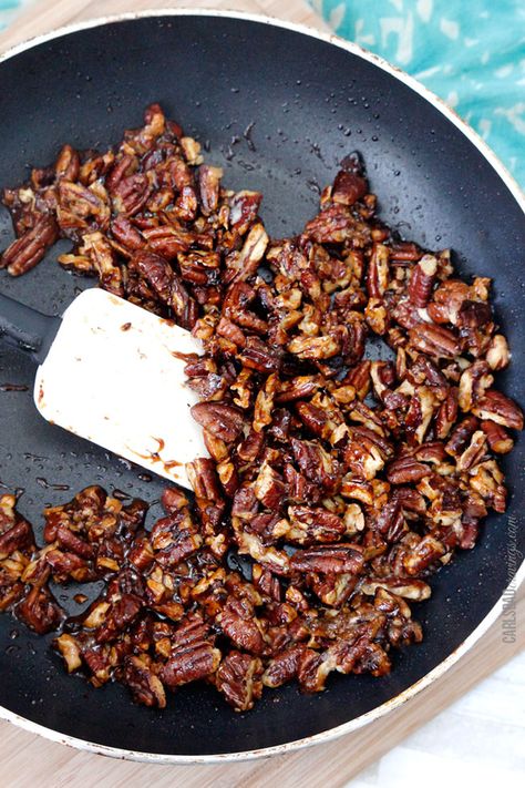 caramelized-nuts6 How To Caramelize Pecans, Caramelised Walnuts Recipe, Carmelized Pecans For Salad, Caramelized Pistachios, Candied Pistachios, Candied Nuts Recipe, Glazed Nuts, Caramelized Pecans, Caramelized Walnuts