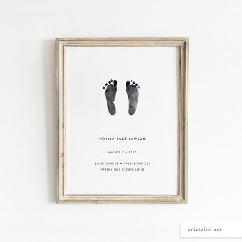 Preserving Precious Prints: Baby Footprint Keepsakes Hospital Footprint Ideas, Newborn Footprint Ideas Diy, Newborn Keepsake Ideas Diy, Baby Foot Print Ideas, Newborn Footprint Ideas, Newborn Keepsake Ideas, Customized Baby Gifts, Nursery Room Diy, Baby Footprint Keepsake