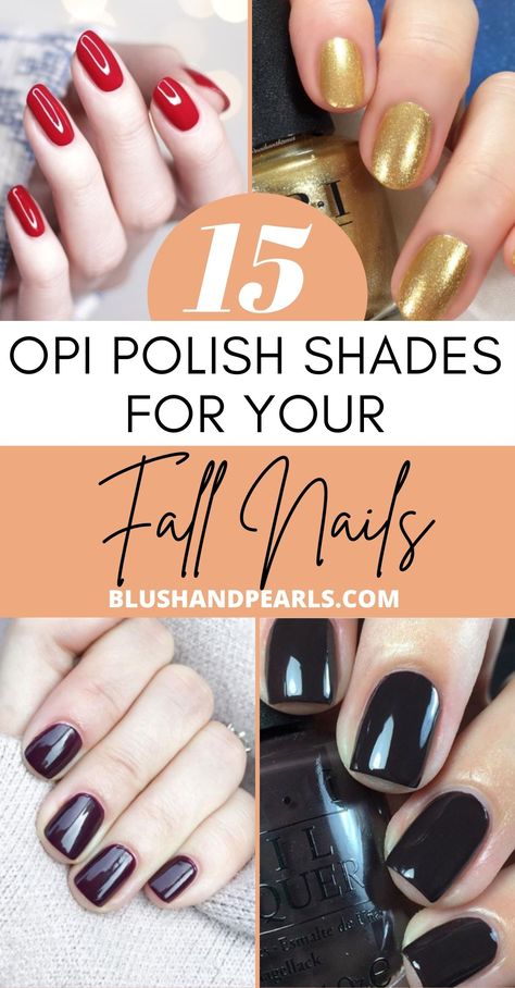 Fal Nails, Fall Color Nails, Fall Nail Colors Opi, Fall Toe Nails, Fall Pedicure, Opi Nail Polish Colors, Essie Nail Colors, Fall Nail Polish, Opi Nail Colors